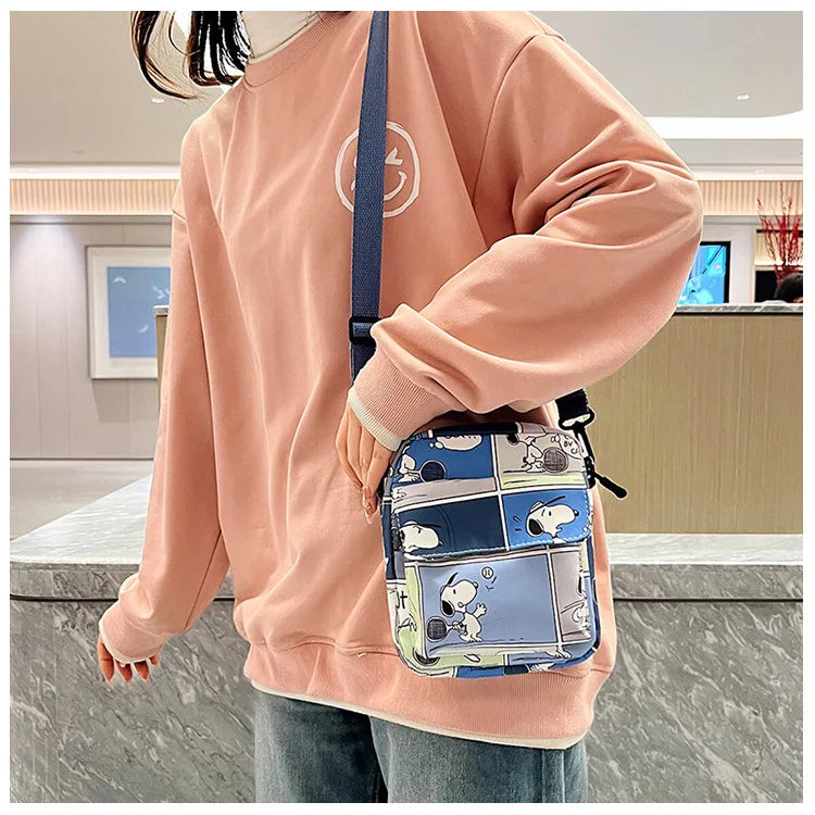 Bolsa crossbody dos desenhos animados para mulheres, bolsas crossbody criativas, bolsas diagonais de ombro nevado, novo, 2020, 2024