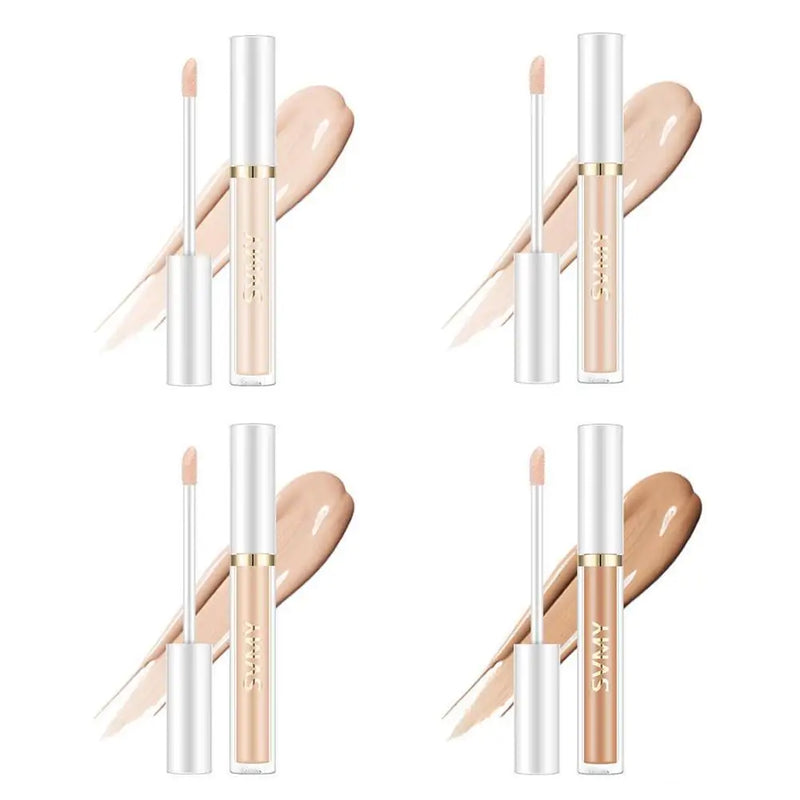 Creme corretivo líquido impermeável, maquiagem leve, tampa hidratante, manchas de acne, círculos escuros Foundation, cosméticos, 4 cores