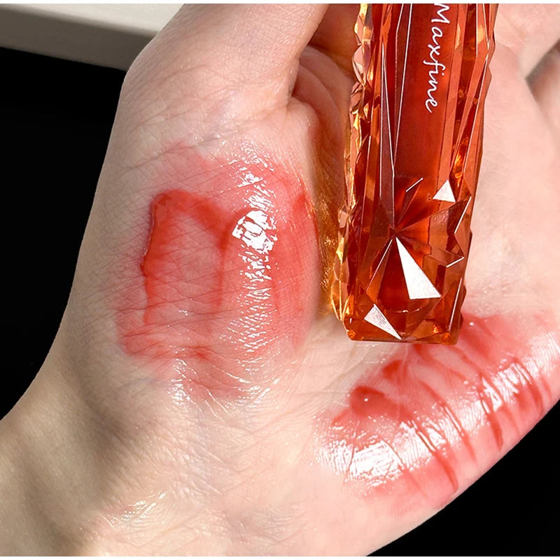Natural Jelly Lip Gloss Batom Líquido, Hidratante, Fácil Halo-tingimento, Esmalte Impermeável, Não é fácil de tirar, Maquiagem