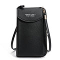 Bolsa feminina pequena de ombro crossbody, couro pu, bolsa de bolso para celular, bolsa para cartão, carteira, bolsa carteiro
