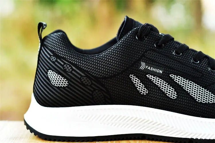 Calçado de couro antiderrapante masculino, tênis de caminhada casual, tênis de corrida na moda, que combina com tudo, novo, verão 2024