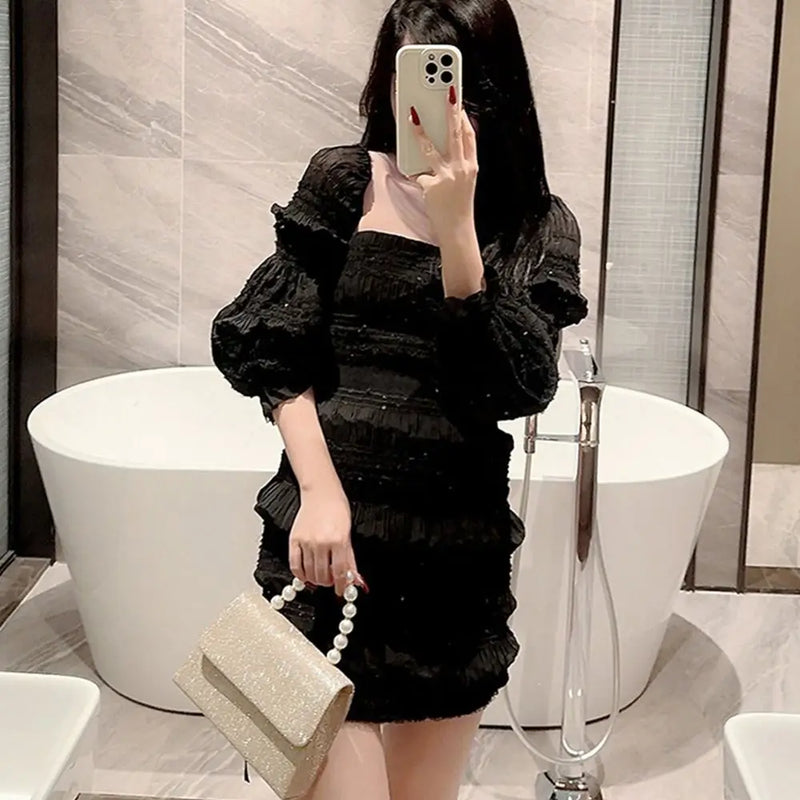 Bolsas de ombro de corrente pérola para mulheres, bolsa dourada, seda brilhante, bolsa de noite elegante, embreagem de banquete, bolsa feminina, luxo