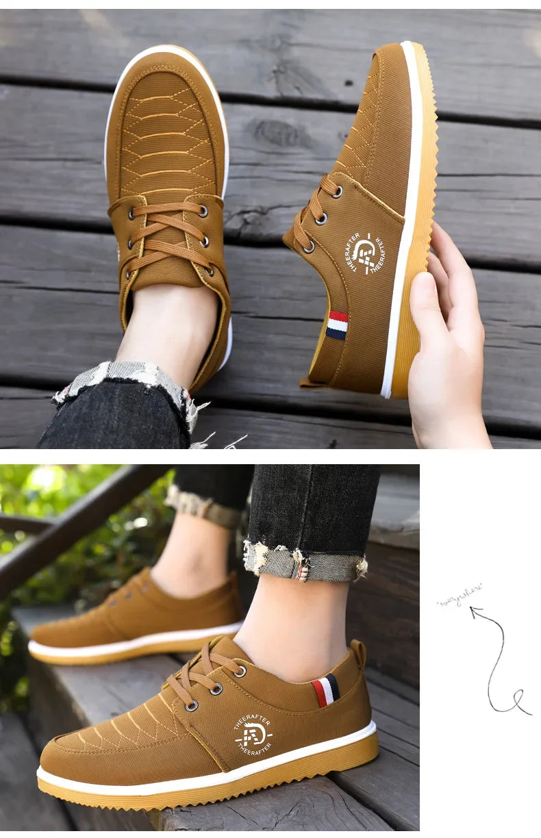 2025 verão homem sapatos de lona moda plataforma tênis para homens casuais caminhada respirável sapatos masculinos mocassins zapatillas hombre