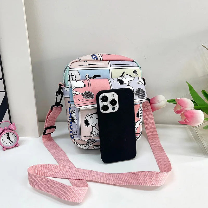 Bolsa crossbody dos desenhos animados para mulheres, bolsas crossbody criativas, bolsas diagonais de ombro nevado, novo, 2020, 2024