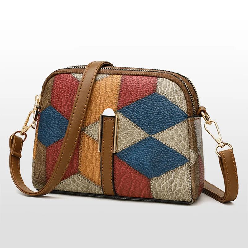 Yogodlns nova bolsa de luxo feminina costura selvagem mensageiro sacos designer marca xadrez bolsa ombro feminino senhoras totes