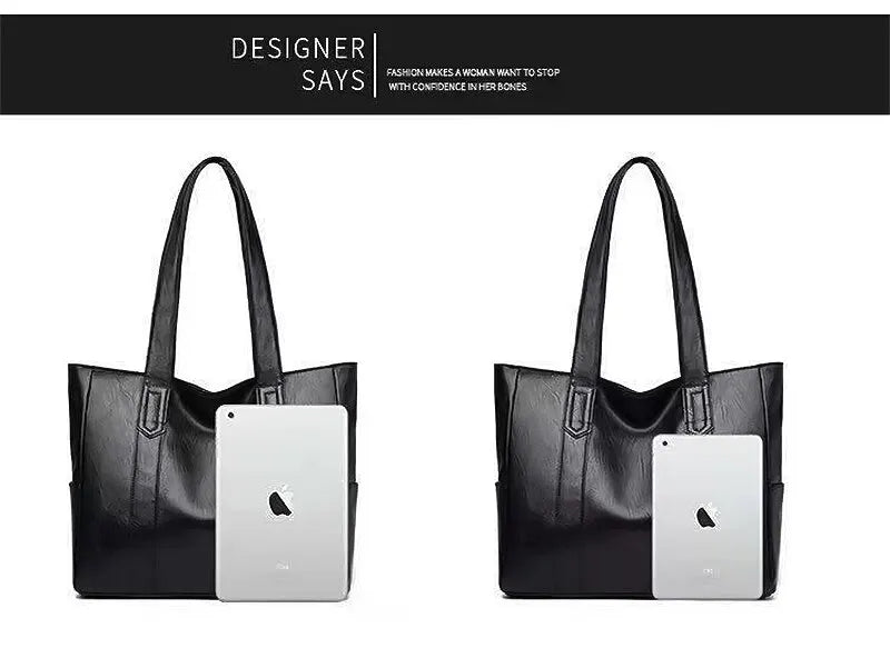 Bolsa tote vintage de grande capacidade, bolsa de ombro vegana retrô, bolsa casual feminina para deslocamento