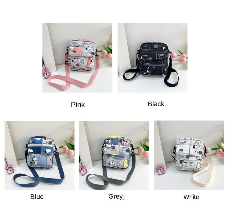 Bolsa crossbody dos desenhos animados para mulheres, bolsas crossbody criativas, bolsas diagonais de ombro nevado, novo, 2020, 2024