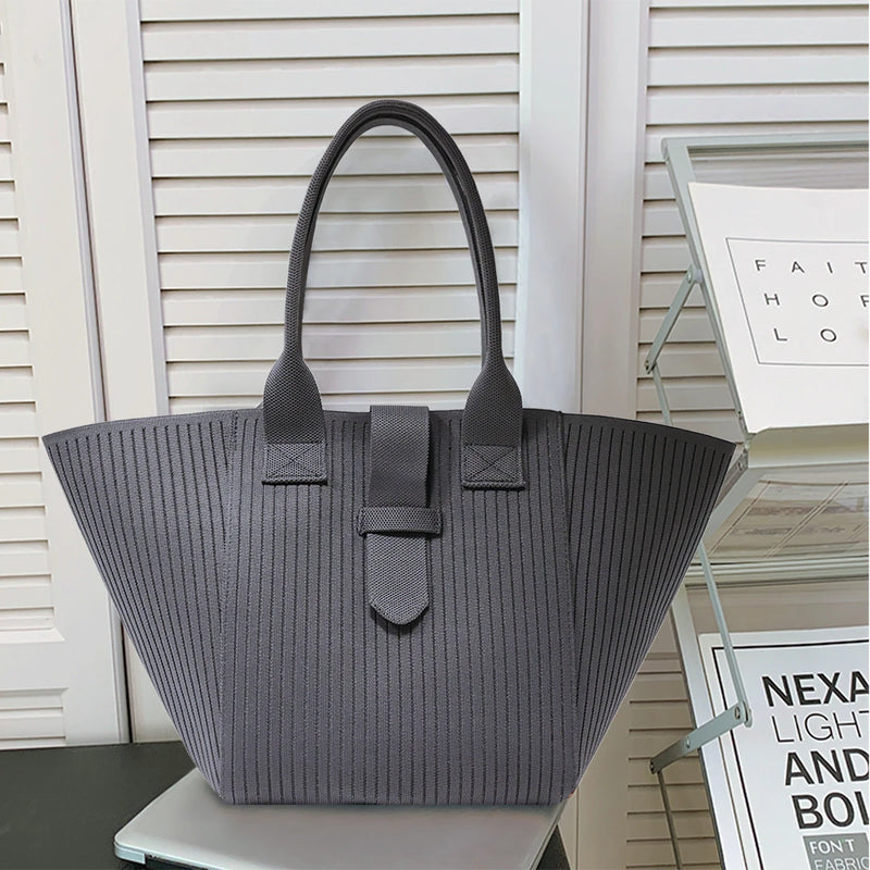 Bolsa tote feminina preta personalizada, bolsa de estudante universitário, grande capacidade, verde, gola branca, bolsa de ombro cinza