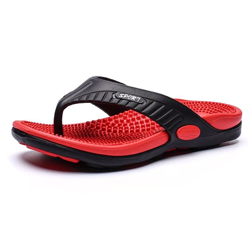 Chinelos de praia chinelos de verão homens sandálias de massagem confortáveis sapatos casuais 2022 moda masculina flip flops calçados de venda quente