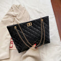 Bolsa de couro PU Diamond Lattice para mulheres, bolsa de ombro axilar de grande capacidade, sacolas de designer, personalidade