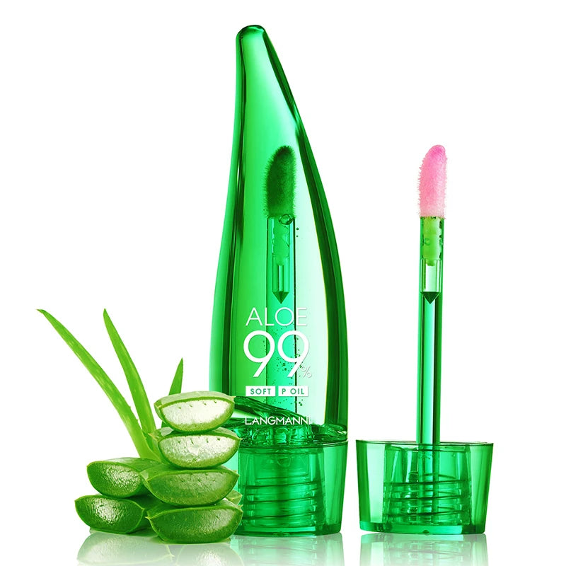 Brilho Labial Hidratante de Longa Duração, Batom Gel Mudando a Cor, Esmalte, Hidratante, Alto Brilho, Óleo Leve, Aloe, Maquiagem Labial