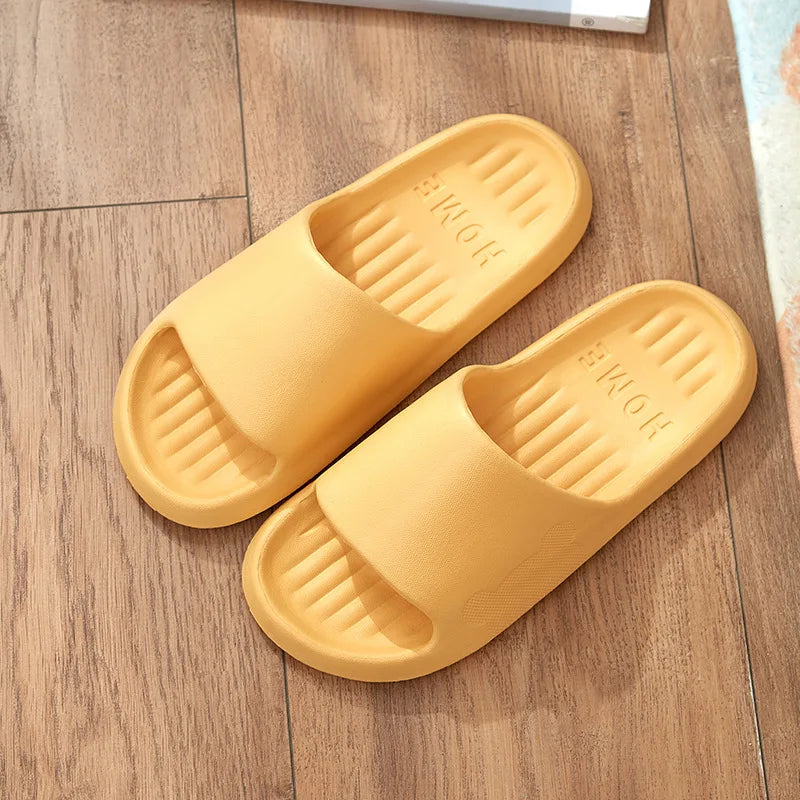 Chinelos de banheiro para homens mulheres eva chinelos de fundo macio slides interiores sandálias planas verão ao ar livre sapatos de praia homem flip flops