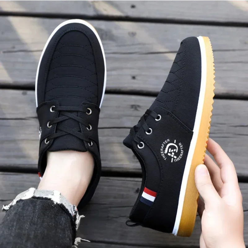 2025 verão homem sapatos de lona moda plataforma tênis para homens casuais caminhada respirável sapatos masculinos mocassins zapatillas hombre