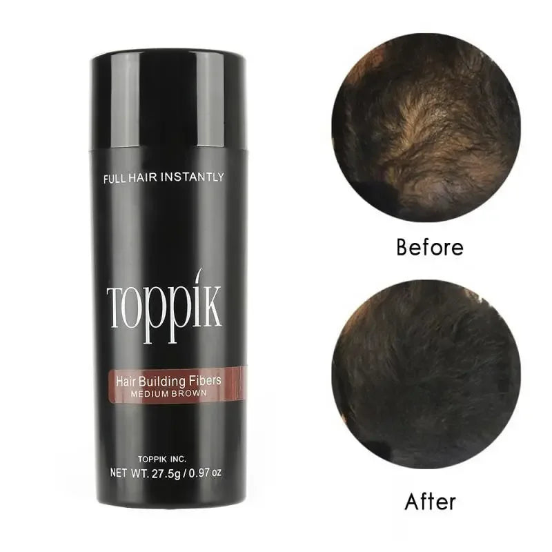 27.5g 9 cores fibras de cabelo queratina recrescimento em pó spray fibra de construção de cabelo poudre pós de recrescimento instantâneo perda de cabelo esconder