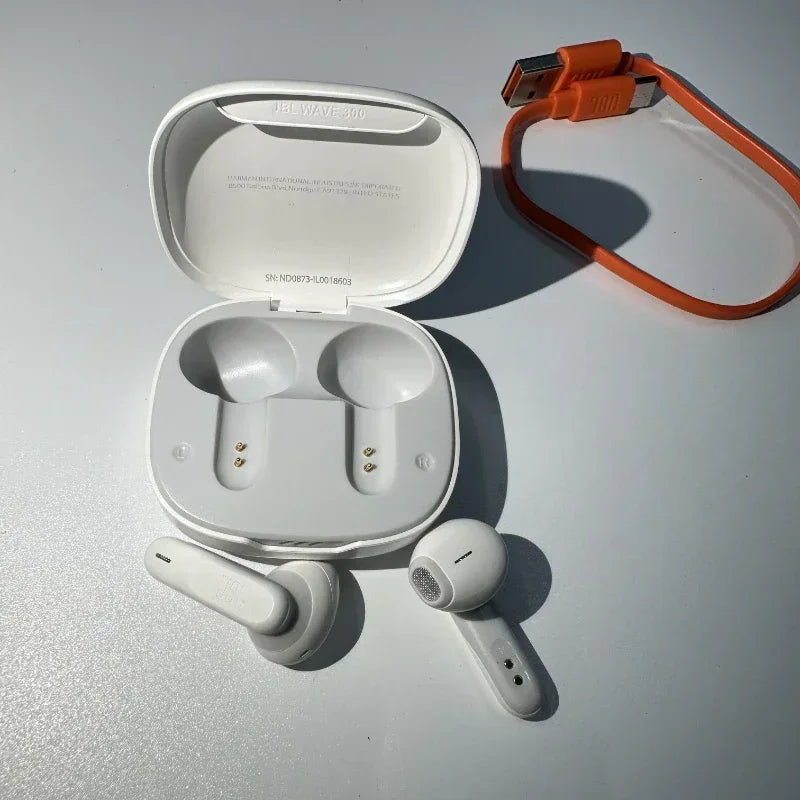 Original JBL Wave 300TWS True Wireless Bluetooth Headphones Stereo Music Gaming Sports Earbud Bass Sound Earphone With Mic