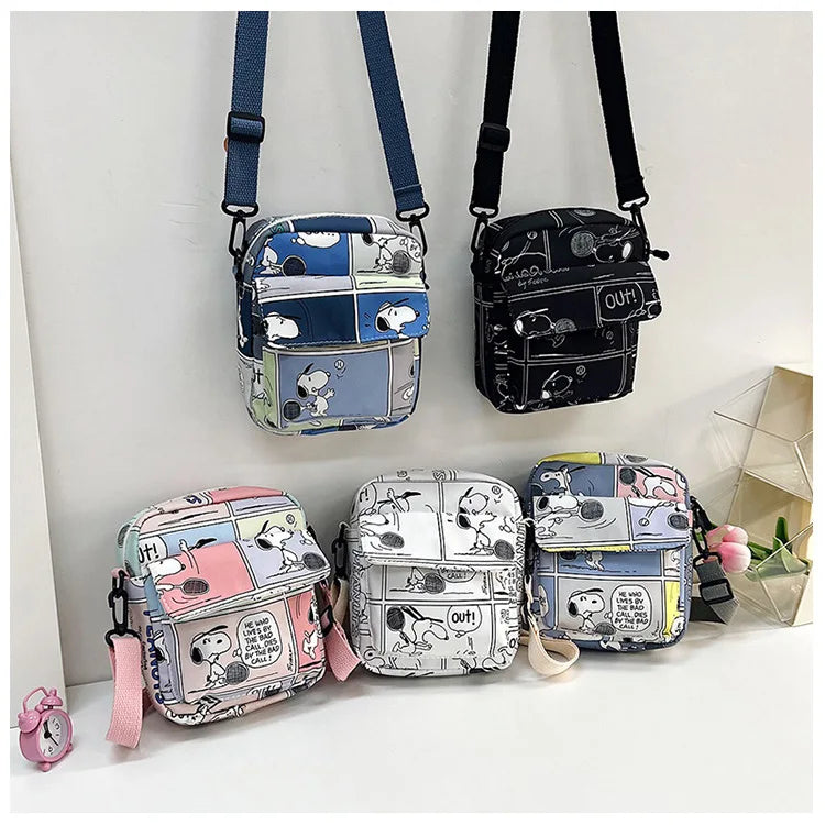 Bolsa crossbody dos desenhos animados para mulheres, bolsas crossbody criativas, bolsas diagonais de ombro nevado, novo, 2020, 2024