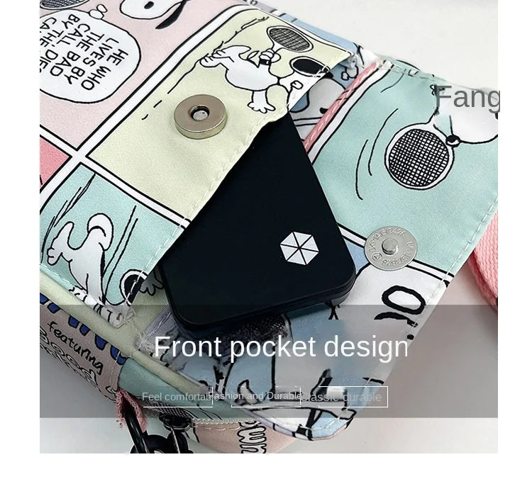Bolsa crossbody dos desenhos animados para mulheres, bolsas crossbody criativas, bolsas diagonais de ombro nevado, novo, 2020, 2024
