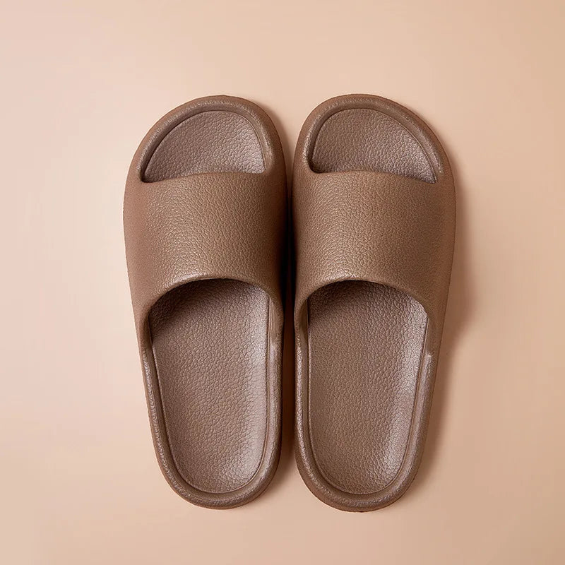 Chinelos de banheiro para homens mulheres eva chinelos de fundo macio slides interiores sandálias planas verão ao ar livre sapatos de praia homem flip flops