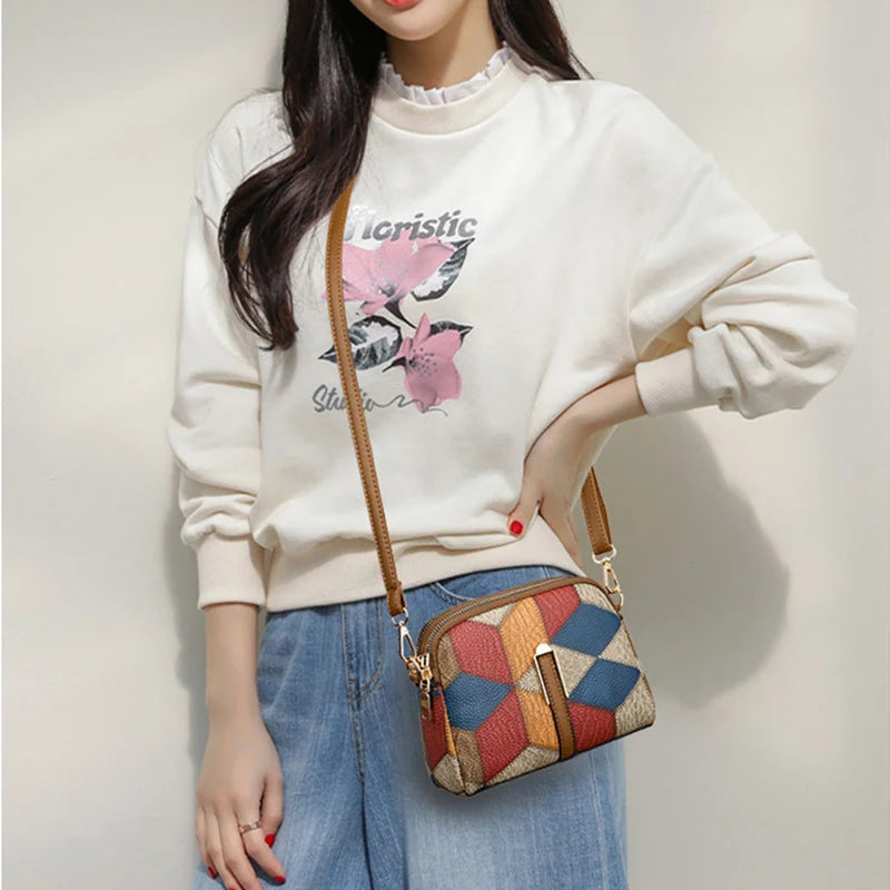 Yogodlns nova bolsa de luxo feminina costura selvagem mensageiro sacos designer marca xadrez bolsa ombro feminino senhoras totes