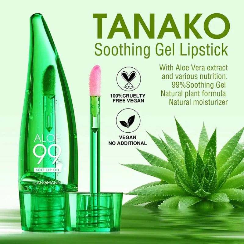 Brilho Labial Hidratante de Longa Duração, Batom Gel Mudando a Cor, Esmalte, Hidratante, Alto Brilho, Óleo Leve, Aloe, Maquiagem Labial