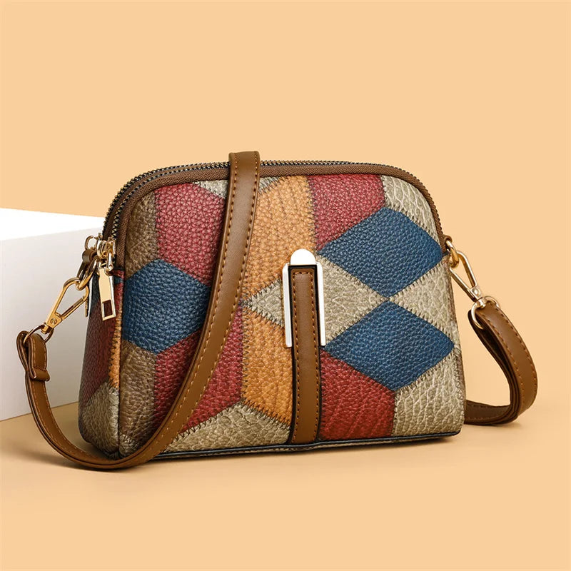 Yogodlns nova bolsa de luxo feminina costura selvagem mensageiro sacos designer marca xadrez bolsa ombro feminino senhoras totes