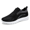 Sapatos esportivos com cordões respiráveis para homens, sapatos soltos casuais, versão coreana, tecido novo voador, primavera e outono