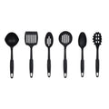 Utensílios de cozinha antiaderentes resistentes ao calor, espátula livre de BPA, colher de filtro, kit de colher com fenda, utensílios de cozinha, 6 peças por conjunto