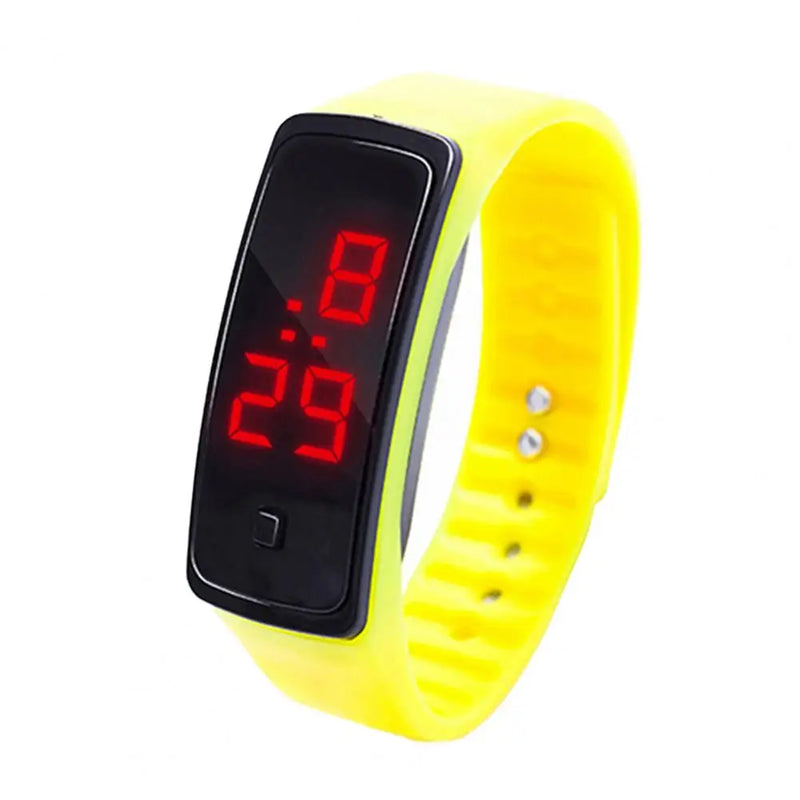 Hand Ring Sports Watch para crianças, Relógio eletrônico, impermeável, LED Backlight, Presente Ideal, Grande Display