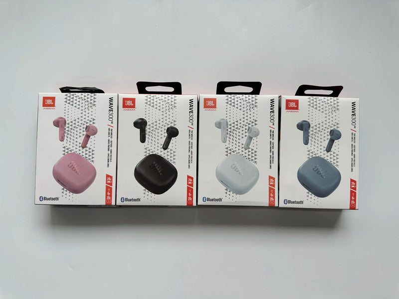 Original JBL Wave 300TWS True Wireless Bluetooth Headphones Stereo Music Gaming Sports Earbud Bass Sound Earphone With Mic