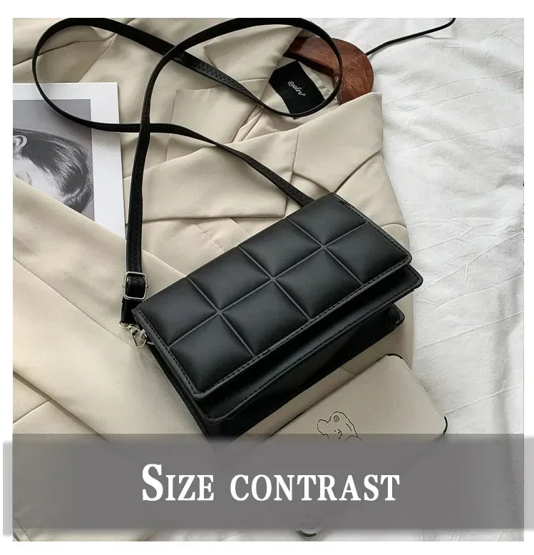 Bolsa de ombro de couro PU de grande capacidade para mulheres, impermeável, clássica, simplicidade, senso de design, bolsa tiracolo feminina, tendência da moda