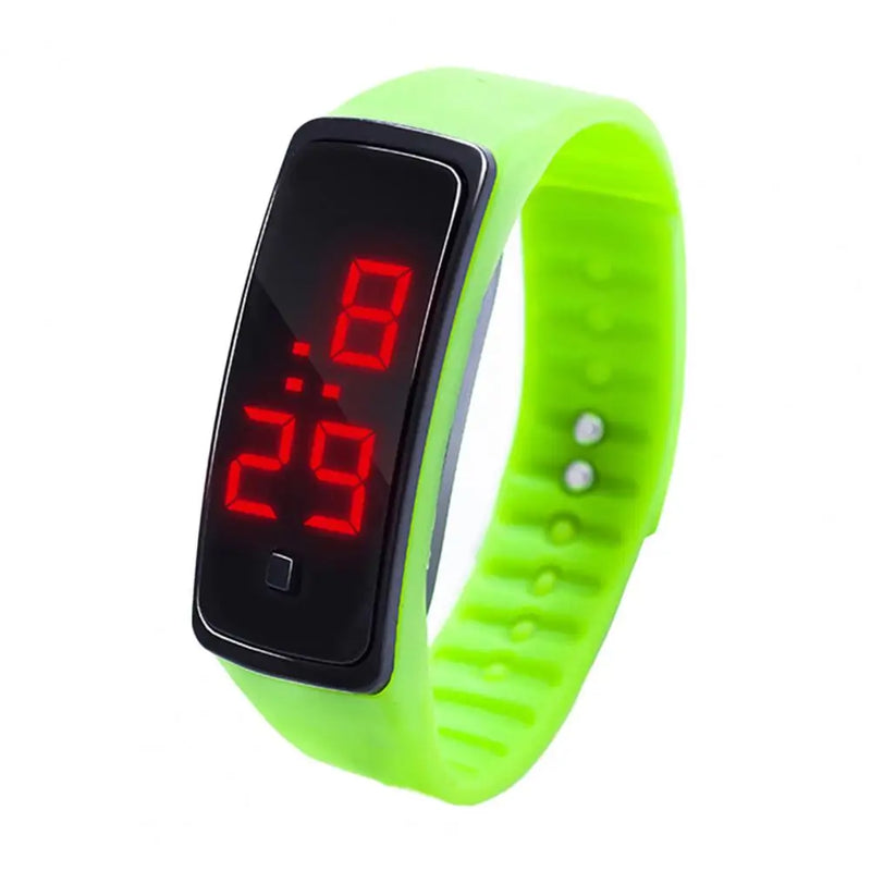 Hand Ring Sports Watch para crianças, Relógio eletrônico, impermeável, LED Backlight, Presente Ideal, Grande Display