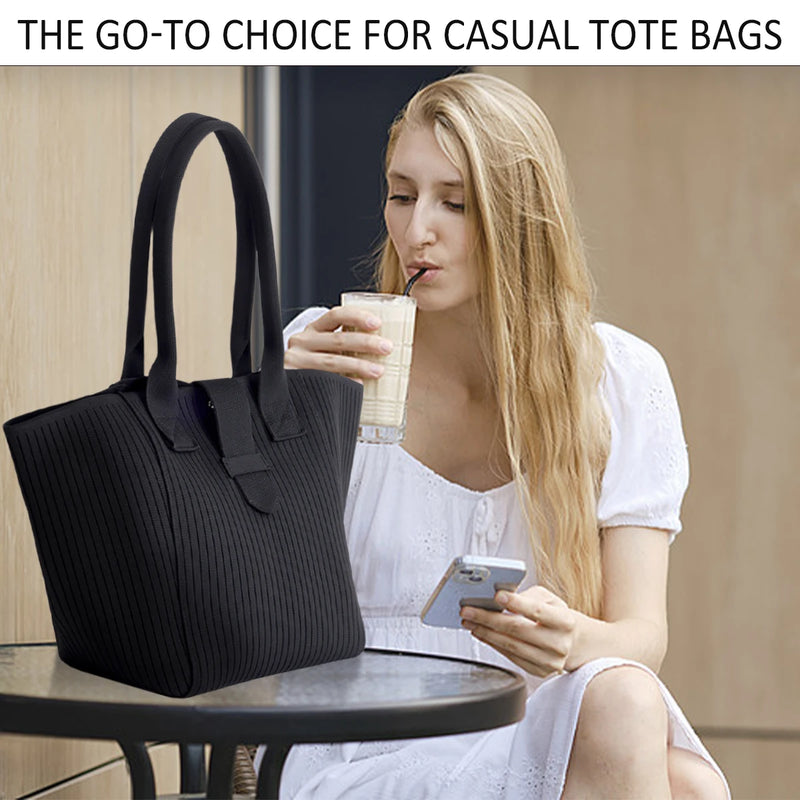 Bolsa tote feminina preta personalizada, bolsa de estudante universitário, grande capacidade, verde, gola branca, bolsa de ombro cinza