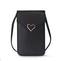 Bolsa feminina pequena de ombro crossbody, couro pu, bolsa de bolso para celular, bolsa para cartão, carteira, bolsa carteiro
