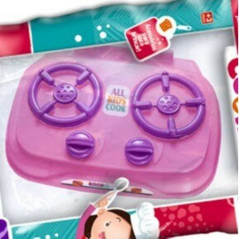 Cozinha Infantil Fogão Fogãozinho De Brinquedo Rosa Crianças CookTop Com Botão Rec Rec Brinquedo Educativo