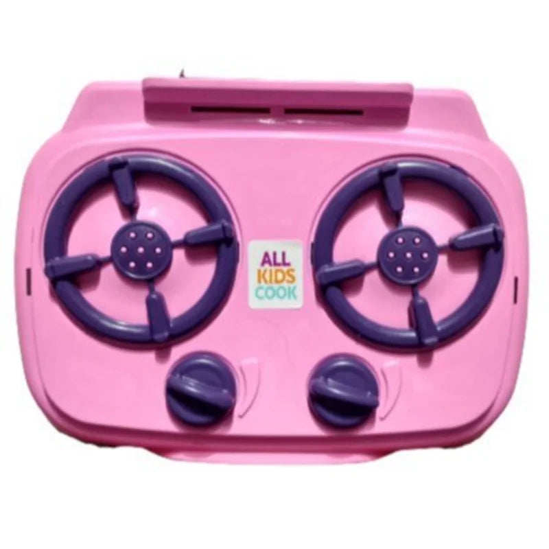Cozinha Infantil Fogão Fogãozinho De Brinquedo Rosa Crianças CookTop Com Botão Rec Rec Brinquedo Educativo