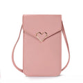 Bolsa feminina pequena de ombro crossbody, couro pu, bolsa de bolso para celular, bolsa para cartão, carteira, bolsa carteiro
