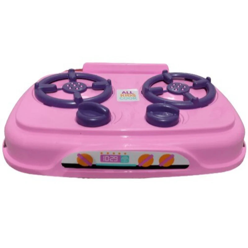 Cozinha Infantil Fogão Fogãozinho De Brinquedo Rosa Crianças CookTop Com Botão Rec Rec Brinquedo Educativo