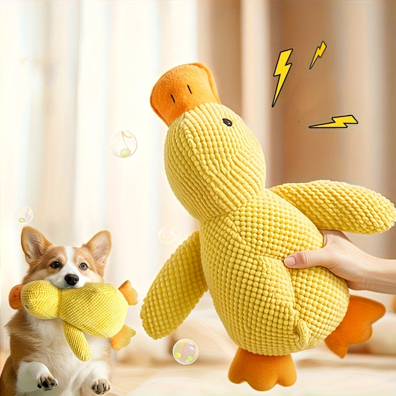 Brinquedo de pelúcia para cães com guinchos e cuidado suave, resistente a mordidas