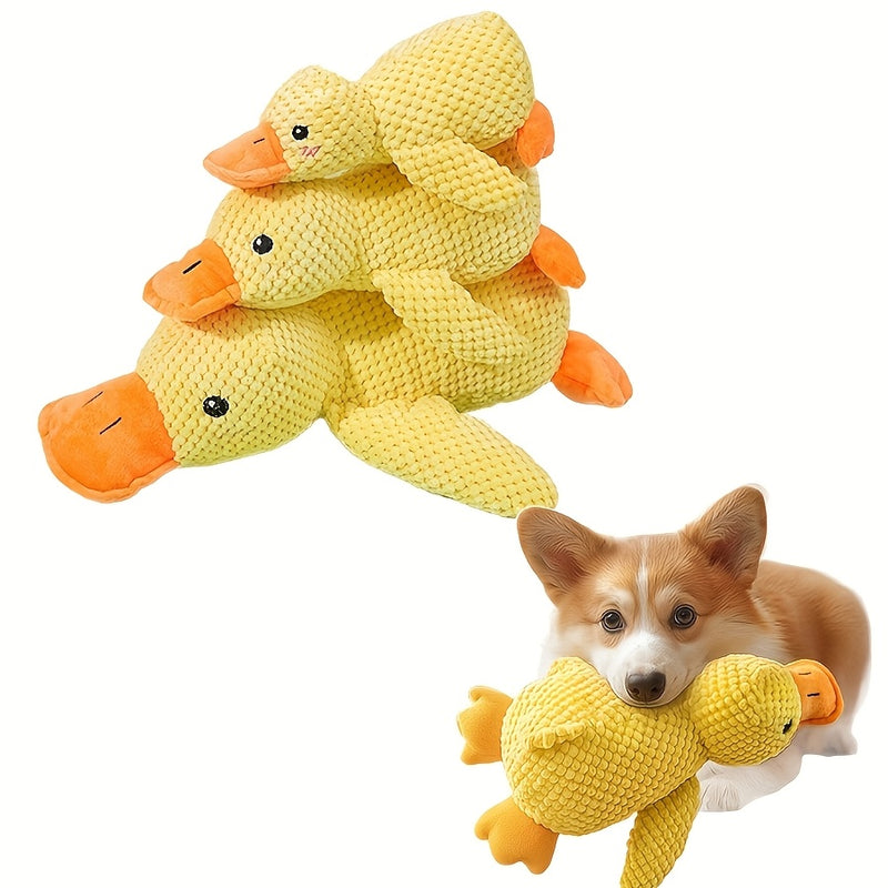 Brinquedo de pelúcia para cães com guinchos e cuidado suave, resistente a mordidas